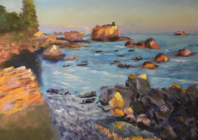 2026 Spirit of Pastel (SOP) Fourth Biennial Open Juried Exhibition Accepted Artist - Emerging: Pacific Twilight, by John E Baldwin