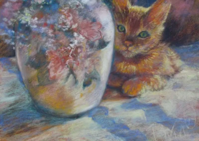 2026 Spirit of Pastel (SOP) Fourth Biennial Open Juried Exhibition Accepted Artist - Established: Buddy In The Sun by Vicki Brink