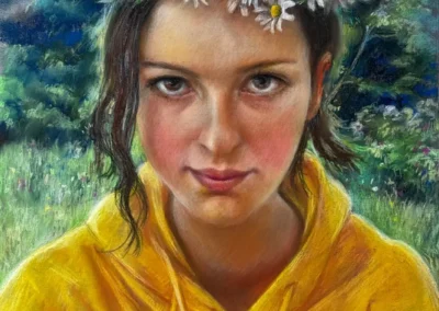 2026 Spirit of Pastel (SOP) Fourth Biennial Open Juried Exhibition Accepted Artist - Established: Daisies by Irina Furman