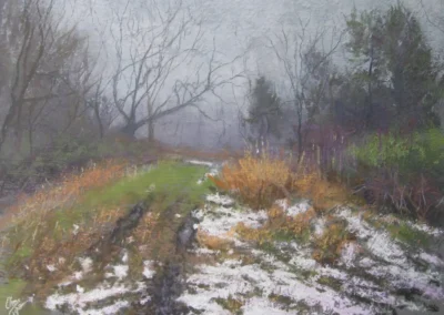 2026 Spirit of Pastel (SOP) Fourth Biennial Open Juried Exhibition Accepted Artist - Established: December Fog by Chris Gipson