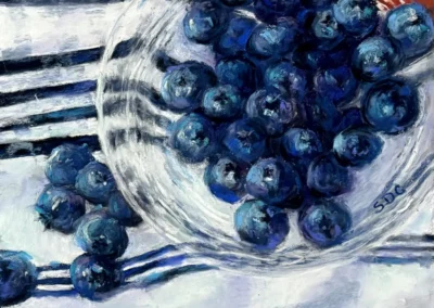2026 Spirit of Pastel (SOP) Fourth Biennial Open Juried Exhibition Accepted Artist - Established: Blueberry Morning by Susan D Gorrie