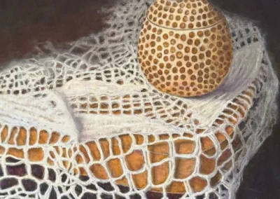 2026 Spirit of Pastel (SOP) Fourth Biennial Open Juried Exhibition Accepted Artist - Established: Honeypot And Lace by Joyce Harlukowicz