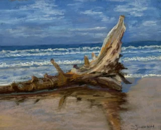 2026 Spirit of Pastel (SOP) Fourth Biennial Open Juried Exhibition Award Winner - Emerging: Honorable Mention * Drifted, by Deborah Johnson