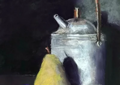 2026 Spirit of Pastel (SOP) Fourth Biennial Open Juried Exhibition Accepted Artist - Established: Old Coffee Pot by Annie Jones