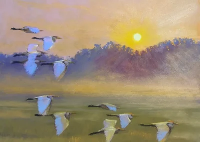 2026 Spirit of Pastel (SOP) Fourth Biennial Open Juried Exhibition Accepted Artist - Established: Dawn by Shawn Dell Joyce