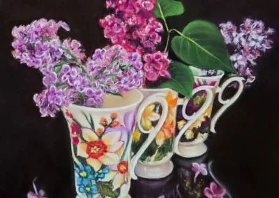 2026 Spirit of Pastel (SOP) Fourth Biennial Open Juried Exhibition Accepted Artist - Established: Lilac Tea, by Mena Levit