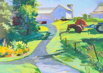 2026 Spirit of Pastel (SOP) Fourth Biennial Open Juried Exhibition Accepted Artist - Established: Johnson's Farm, by Denise Matuk-Kroupa