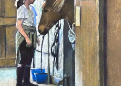 2026 Spirit of Pastel (SOP) Fourth Biennial Open Online Juried Exhibition Accepted Artist - Established: A Horse And His Girl by Heather Quay