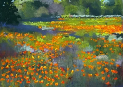2026 Spirit of Pastel (SOP) Fourth Biennial Open Juried Exhibition Accepted Artist - Emerging: Santa Barbara Spring, by Stephanie Reitmajer