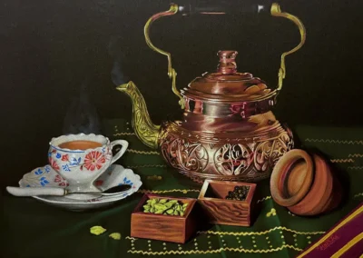 2026 Spirit of Pastel (SOP) Fourth Biennial Open Online Juried Exhibition Accepted Artist - Established: A Sip Of Joy by Harsha Rodage