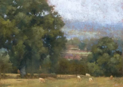 2026 Spirit of Pastel (SOP) Fourth Biennial Open Online Juried Exhibition Accepted Artist - Established: Nivernais Fields by Alexandra Wozniak