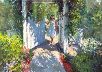 The Garden Gate, pastel painting by Susan Kuznitsky, who was newly granted Master Pastelist status at the Pastel Artists of Oregon in 2026.